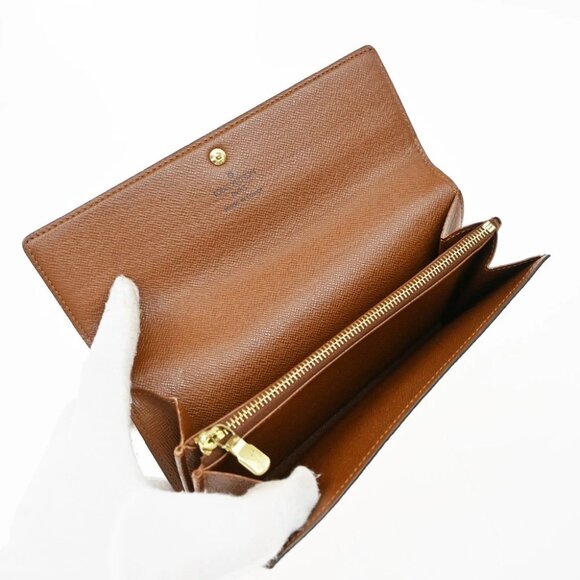 LOUIS VUITTON Porte Monnaie Credit Long Wallet Monogram Leather - Picture 11 of 13